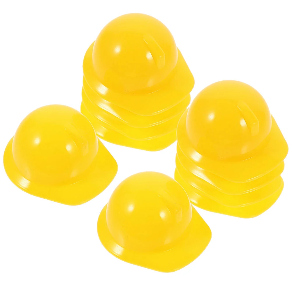 

30pcs Miniature Construction Hat Decorative Safety Model Pet Decor Safety Hat Decor