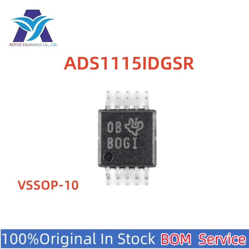 Новые оригинальные запасные части IC ADS1115IDGSR ADS1115 VSSOP-10 TI IC MCU, Единая остановка, оптовая продажа, свяжитесь со мной по низкой цене