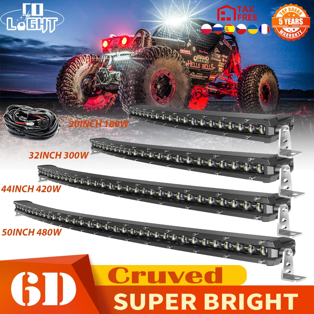Offroad Combo Cruved Led Work Light For Boat Suv Truck 4x4