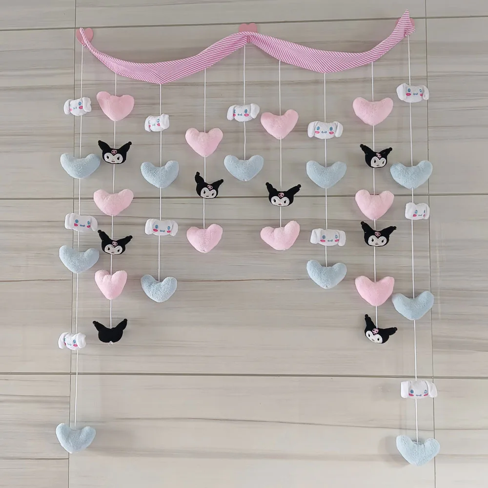 Sanrio аниме тканевая занавеска на дверь Kawaii Kuromi домашняя спальня декоративная без