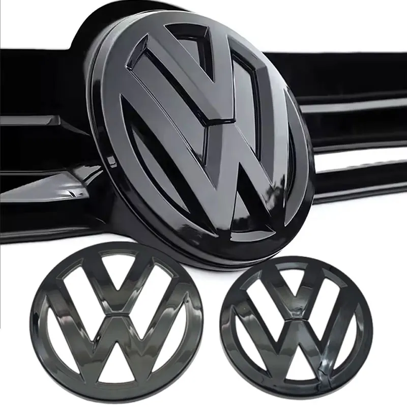 

ABS Черный Глянцевый Volkswagen VW Golf 5 GTI MK5 Автомобильная Эмблема На Передней Решетке Автомобиля Значок На Заднюю Дверь...