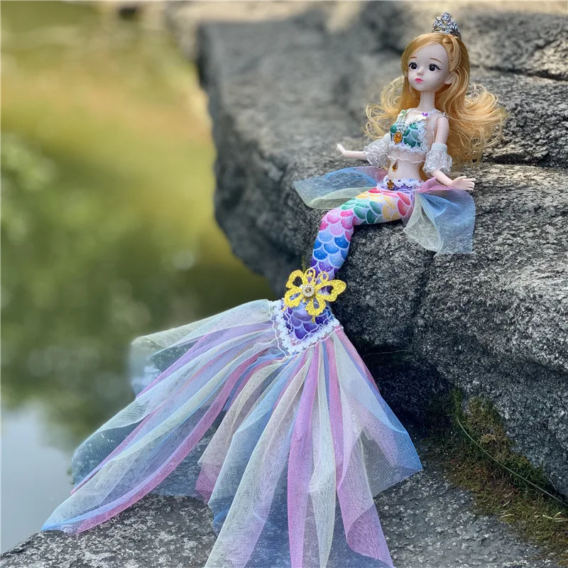 Новая мода 30 см Bjd кукла 13 шарнир подвижная 1/6 Свадьба Русалка Кукла 3D глаз одежда