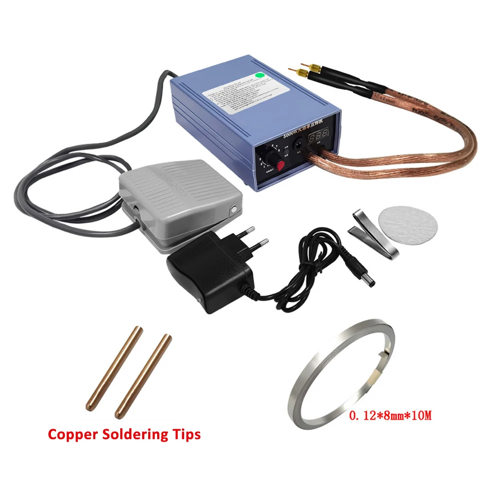 

18650 Battery Spot Welder DIY 5000W Portable Mini Foot Switch and Automatic Spot Welding Machine Battery Assembly Tool