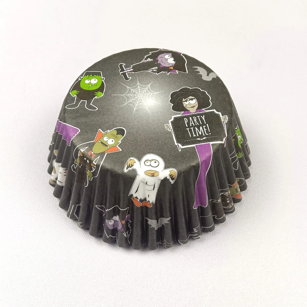 

Бумажные формочки для кексов Хэллоуин/Рождество 100 шт