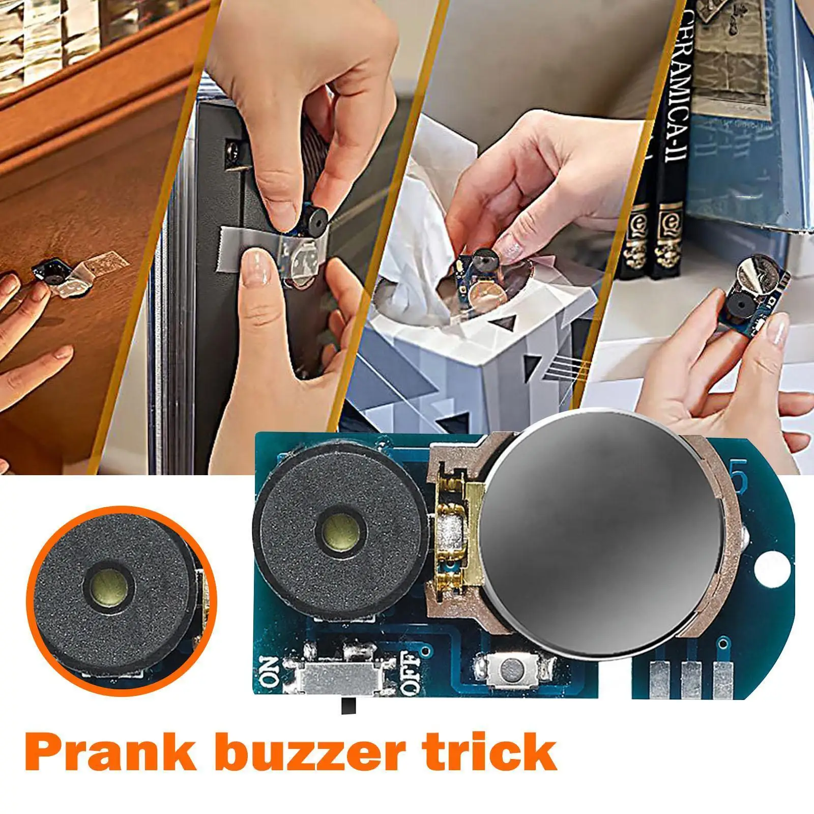 

Mini PCB Irritating Noise Maker Pranks Beeping Stuff Party Prank Device For Friends April Fool's Day Tricky Tool Electric P H2W1