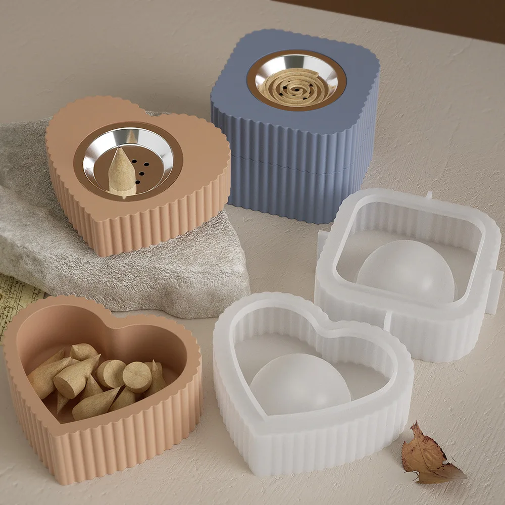 Бетонная коробка для благовоний силиконовая форма сделай сам искусственная