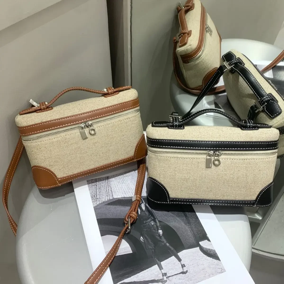 

Genuine Leather Simple Handbag Commuter Fashion Diagonal Straddle Bag Mini Shoulder Bag