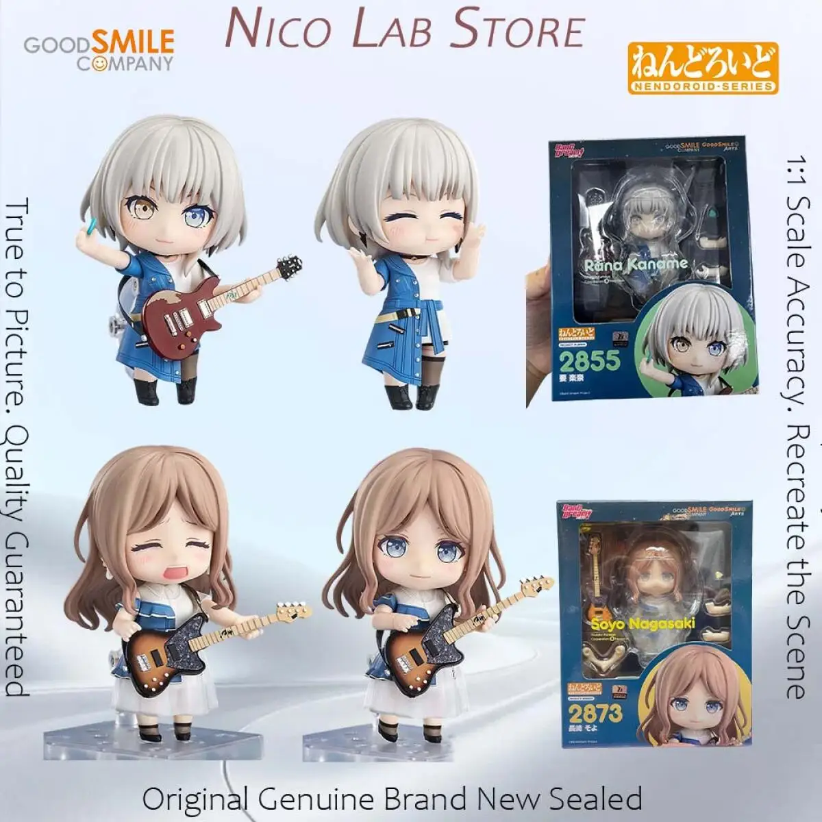 Фото В наличии: Good Smile Nendoroid Соё Нагасаки, Рана Ютори из аниме Bang Dream! Это Майго!!!! Оригинальная модель Action Model №1