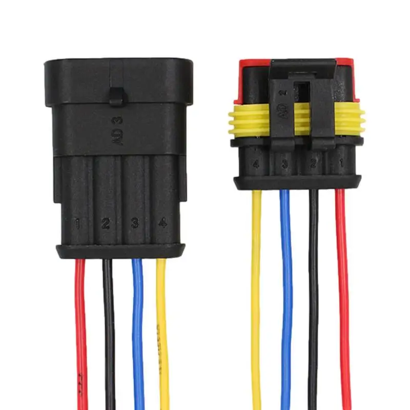 Автомобильные электрические разъемы вилка 10 AWG Проводные жгут проводов 1/3/4/5/6 Pin