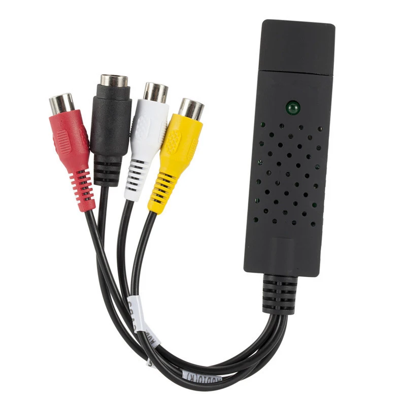 USB2.0 Audio Video Capture Card Adapter Easycap VHS To DVD Data Capture Card AV Signal Capture Data Acquisition