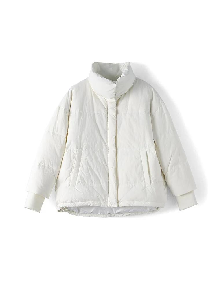 [Весь магазин на 2 предмета] Бархатный пуховик с воротником-стойкой серии D 90 Huaxi 2024