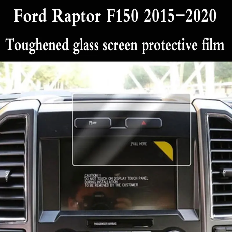 

Tempered glass protective film for Ford Raptor F150 F-150 GPS navigation screen 2015-2022 automotive interior sticker