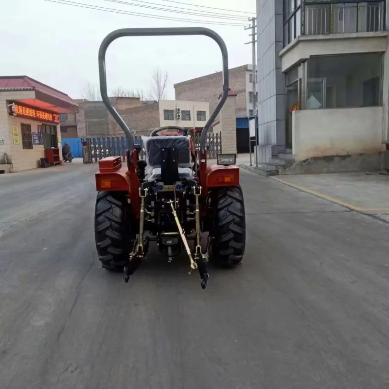 Фото Компактный сельскохозяйственный трактор 4WD с превосходным сцеплением, идеально подходит для вспашки, обработки почвы и транспортировки на ферме №4