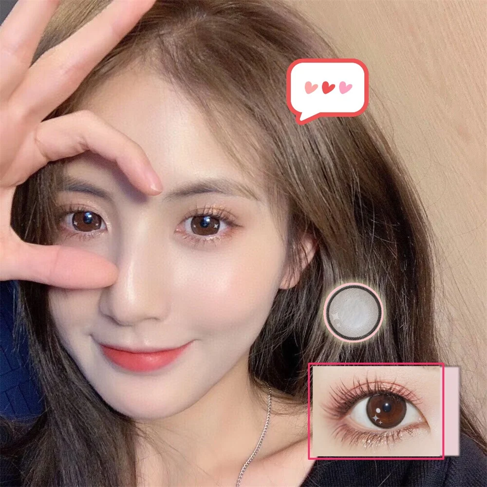 

Humblebrag Brown Eye Lens Small Beauty Pupil Myopia Lenses Color Contact Lenses for Eyes Lenses With Diopters Prescription