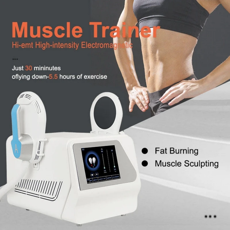 

2/4Handles Emslim with RF Hiemt High-intensity Electromagnetic Muscle Stimulator Fat Burning Ems Slimming Body Sculpting Device