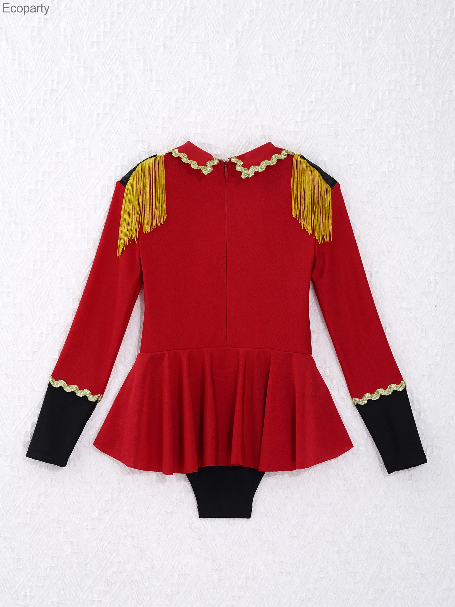 Детские костюмы для косплея цирковых колец девочек боди трико кисточки пуговицы