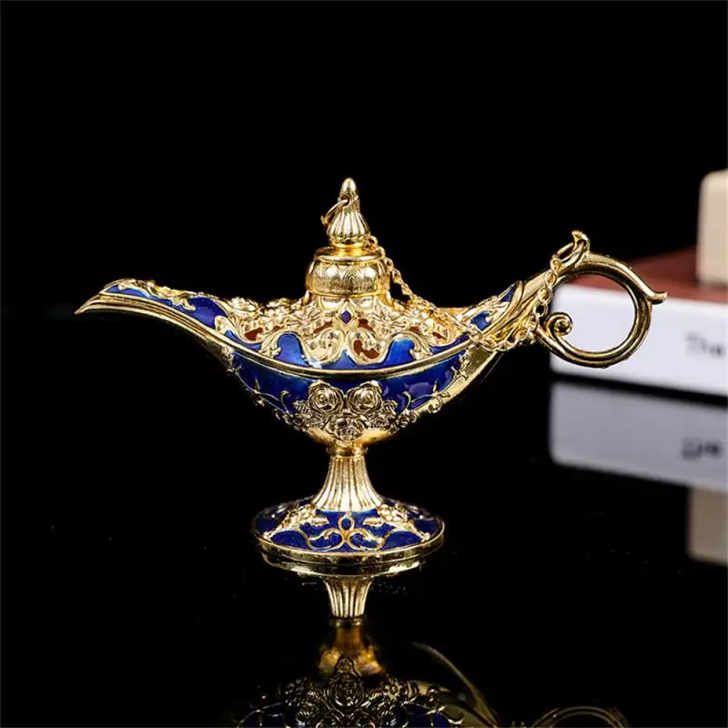 

Aladdin Small Lamp Metal Ornaments High-End Wishing Modern Creative European Exquisite Crafts Home Hotel Decor Home Gift