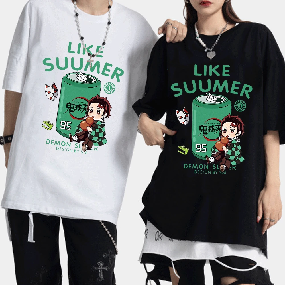 

2022 New Demon Slayer Kimetsu No Yaiba Tshirts Blade of Ghost T Shirt Men Women Clothes Japanese Anime T-shirt Short Sleeve Tops