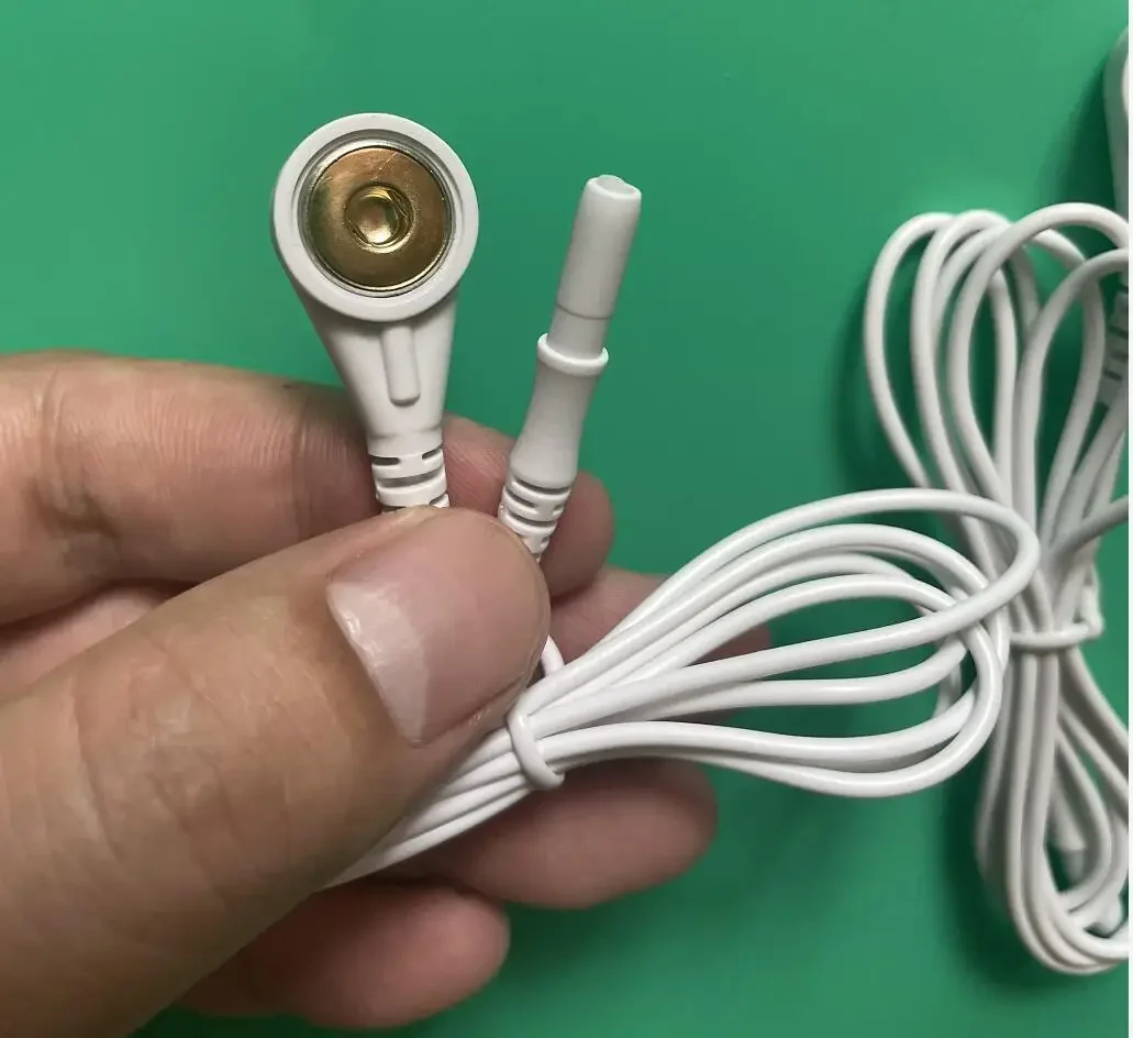 Фото 10 шт. (5 пар) кабелей-проводников для электродов HEALY EAR CLIP, соединительные кабели, провода, шнуры, браслеты, клейкие электроды, аксессуары №5