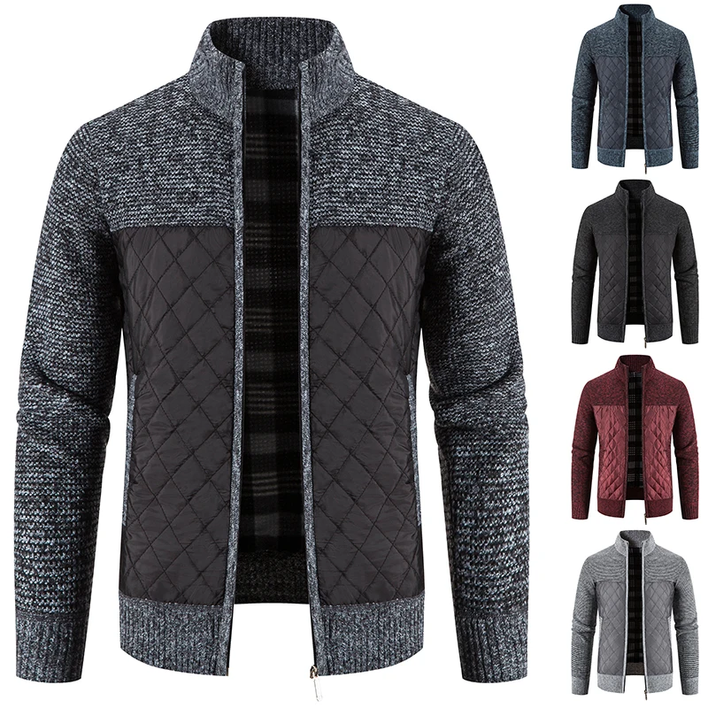 Mens Warm Knitted Sweater Jacket Sport Cardigans  Casual Luxury Clothing Slim Fit  Male coat Spring Autumn Y2K Clothes