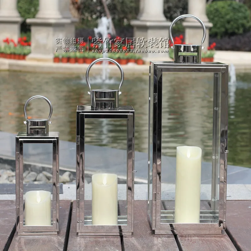 

Metal Outdoor Candle Holders Vintage Nordic Modern Aesthetic Home Candles Centerpieces Luxury Bougeoir Wedding Accessories