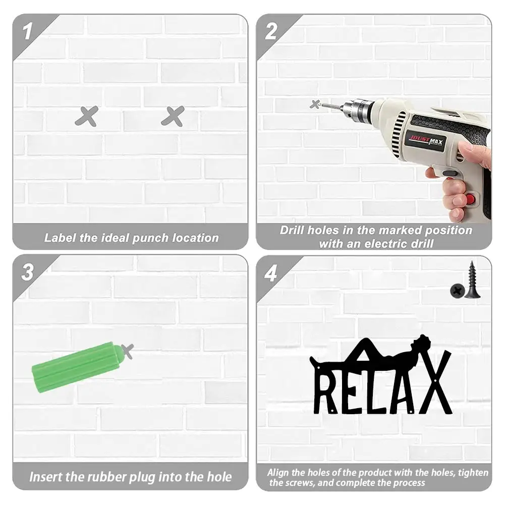 baluj metalowy znak ścienny wiszący wystrój domu wiejskiego czarna tabliczka z wycięciem biuro w salon dekoracja sypialni