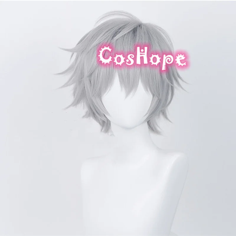 Парик для косплея Kaworu Nagisa из ЭВА 37 см термостойкие синтетические волосы аниме