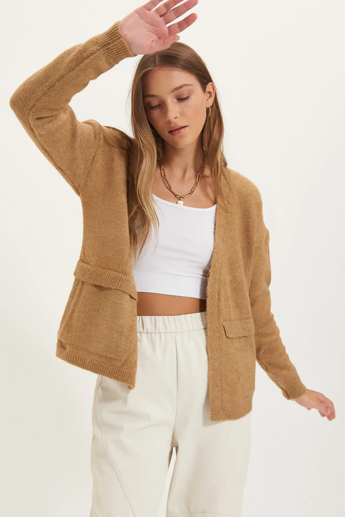 

Trendyol Pocket Detail Knitwear Cardigan TWOAW22HI0235