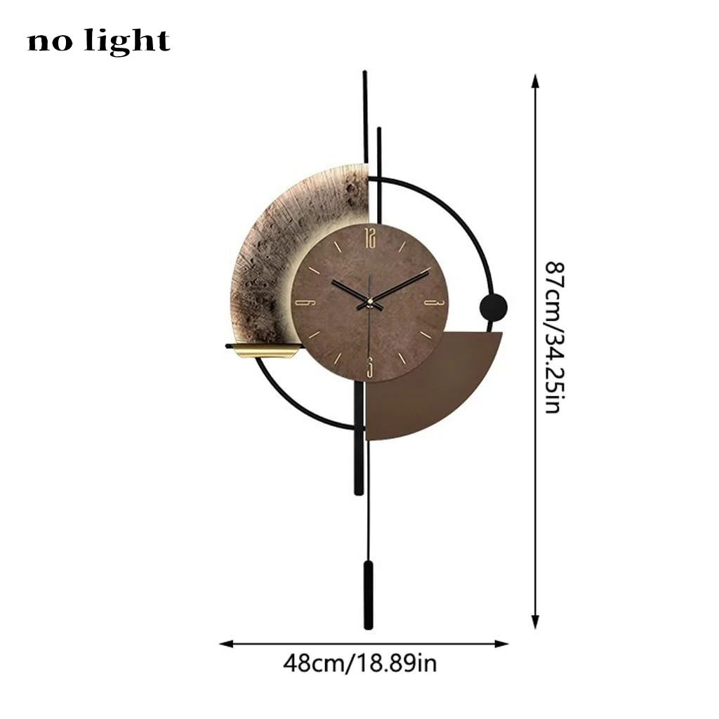 

Светящиеся настенные часы с маятником Metal