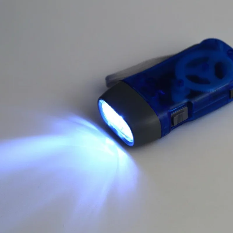 

New 3 LED Hand Pressing Dynamo Crank Power Wind Up Flashlight Torch Light Hand Press Crank Camping Lamp Light for outdoor home