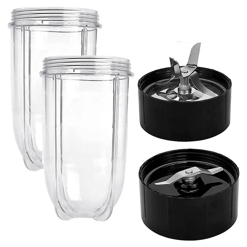 16 Oz Blender Cups2 & Cross Blade&Flat Blade Assembly-for 25