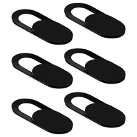 6 x webcam cover slide ultra thin web camera sticker slider protects your privacy online black for laptop mobile tablet
