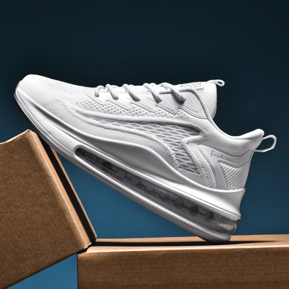 Мужские кроссовки для бега дышащие мягкая подошва амортизирующие удобная