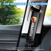 2pc car shoulder pad seat belt protector car seat belt protector car interior breathable protection for abarth punto 124 500 etc