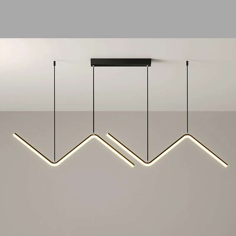 modern led chandelier lamp for kitchen dining room minimalist design home decor creative restaurant suspension light fixture free global shipping