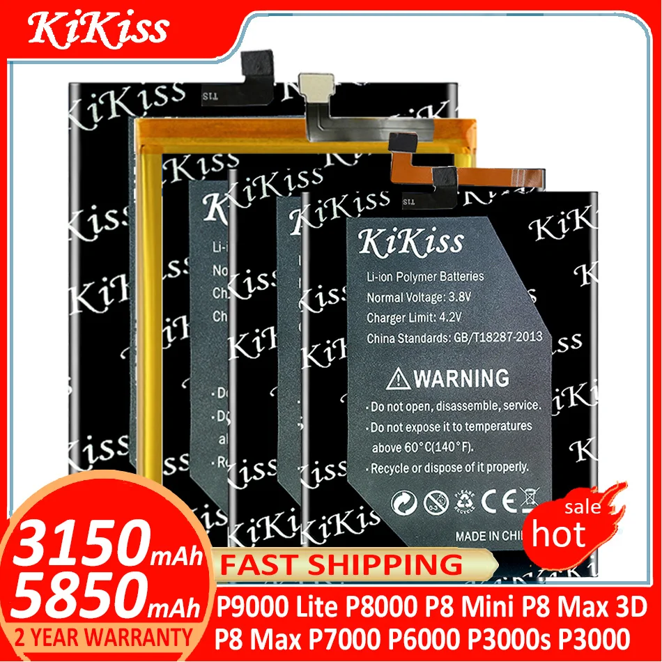 Аккумулятор KiKiss для Elephone P9000 Lite P9000Lite P8000 P8 Mini Max 3D P8Mini P8Max P7000 P6000 P3000s P3000 - купить по