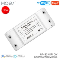 rf433 wifi diy smart switch module rf433 remote control for smart automation smart lifetuya work with alexa and google home