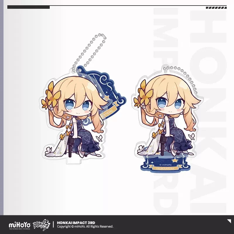 Фото Sunsyea Honkai Impact 3rd Official Merch miHoYo Original Authentic Theme Series Q Version Акриловая подставка Броня Фу Хуа Дюрандал №4