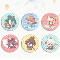 genshin lmpact badges cosplay anime genshin kawaii cartoon brooches pins gifts