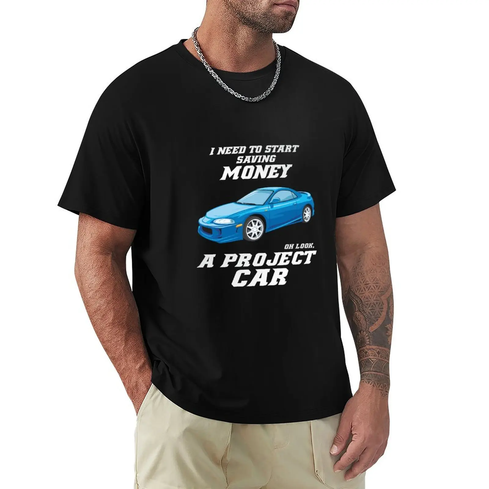 Oh Look Project Car забавная футболка Tuning Guy Mechanic Racing мужская рубашка больших размеров на