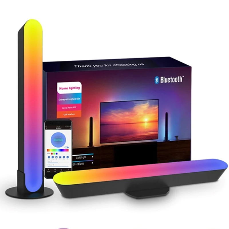 

WiFi Bluetooth-compatible Smart LED Light Bar RGB Atmosphere Light Music Synchronization TV Wall Computer Game Room Decoration