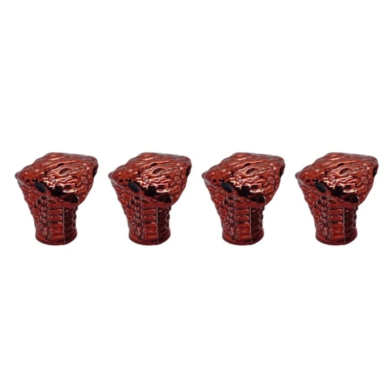 4 шт. шины в форме головы змеи клапаны для шин крышка штока воздушные герметичная