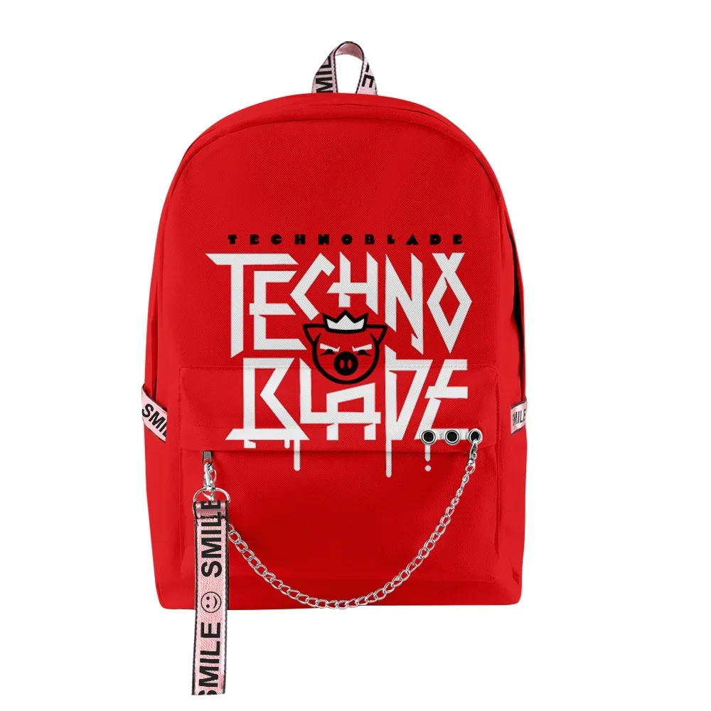 

Студенческие школьные ранцы в стиле хип-хоп для мальчиков и девочек, сумки technoblade, Водонепроницаемые многофункциональные рюкзаки через плечо для ноутбука с 3D принтом из ткани Оксфорд