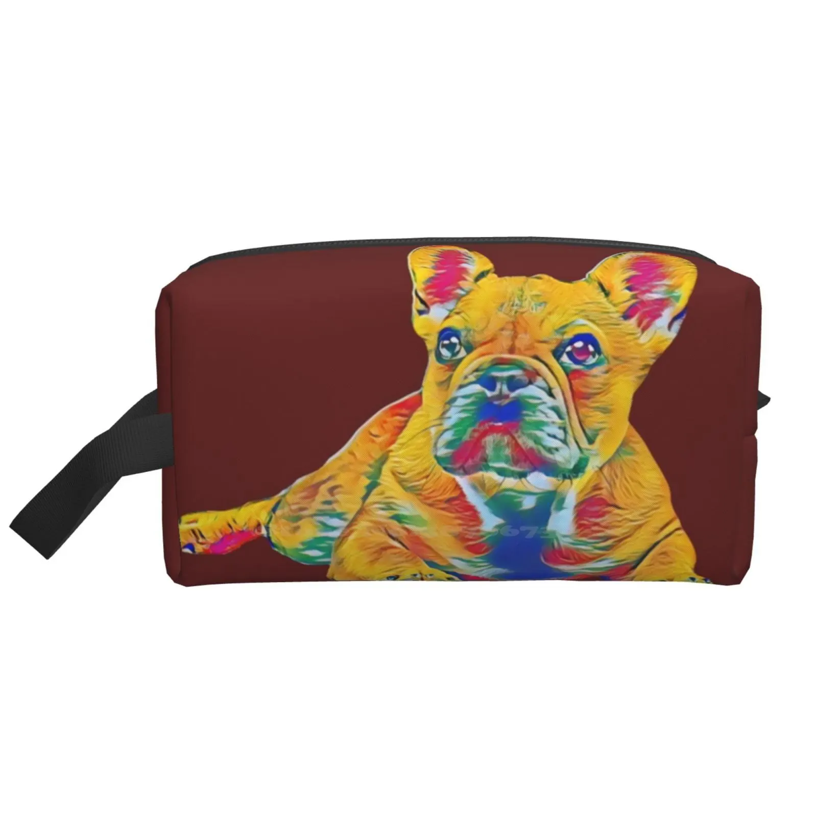 

Сумка для хранения в ванную комнату с французским бульдогом, папой, кабель для передачи данных, сумки для макияжа, Французские бульдоги, Бульдоги, французского бульдога