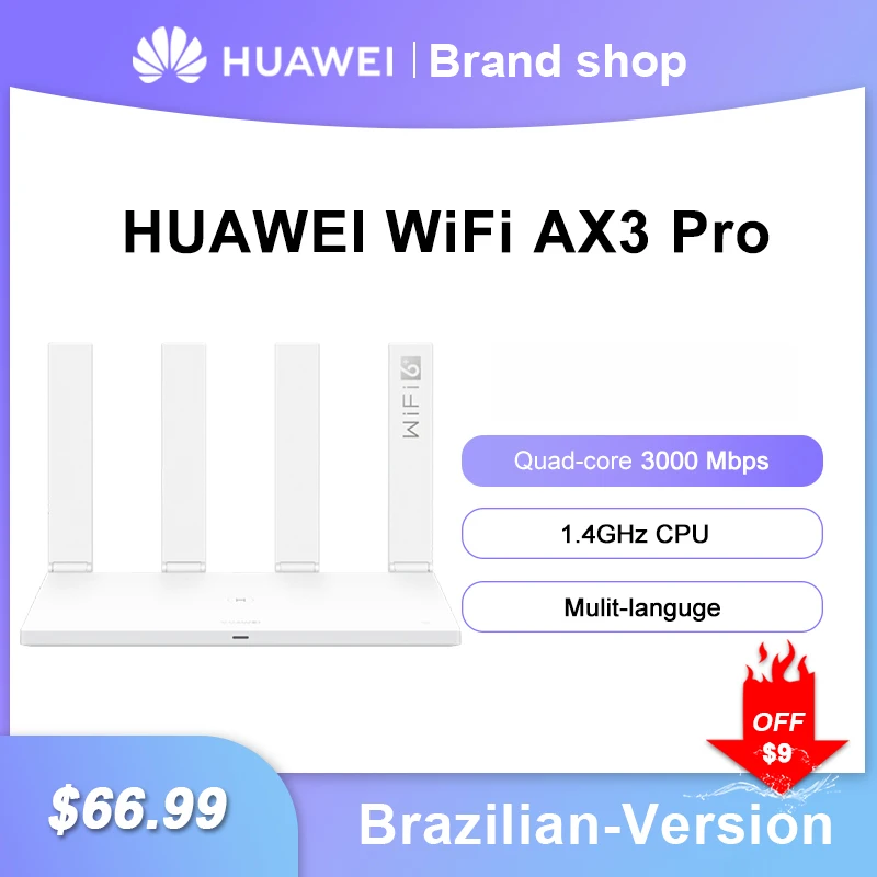 Original Huawei WIFI Router AX3 WIFI 6 Plus 3000Mbps Multi-User Huawei Wireless Router AX3 Pro WIFI 6+ 2.4GHz 5GHz Dual-Band