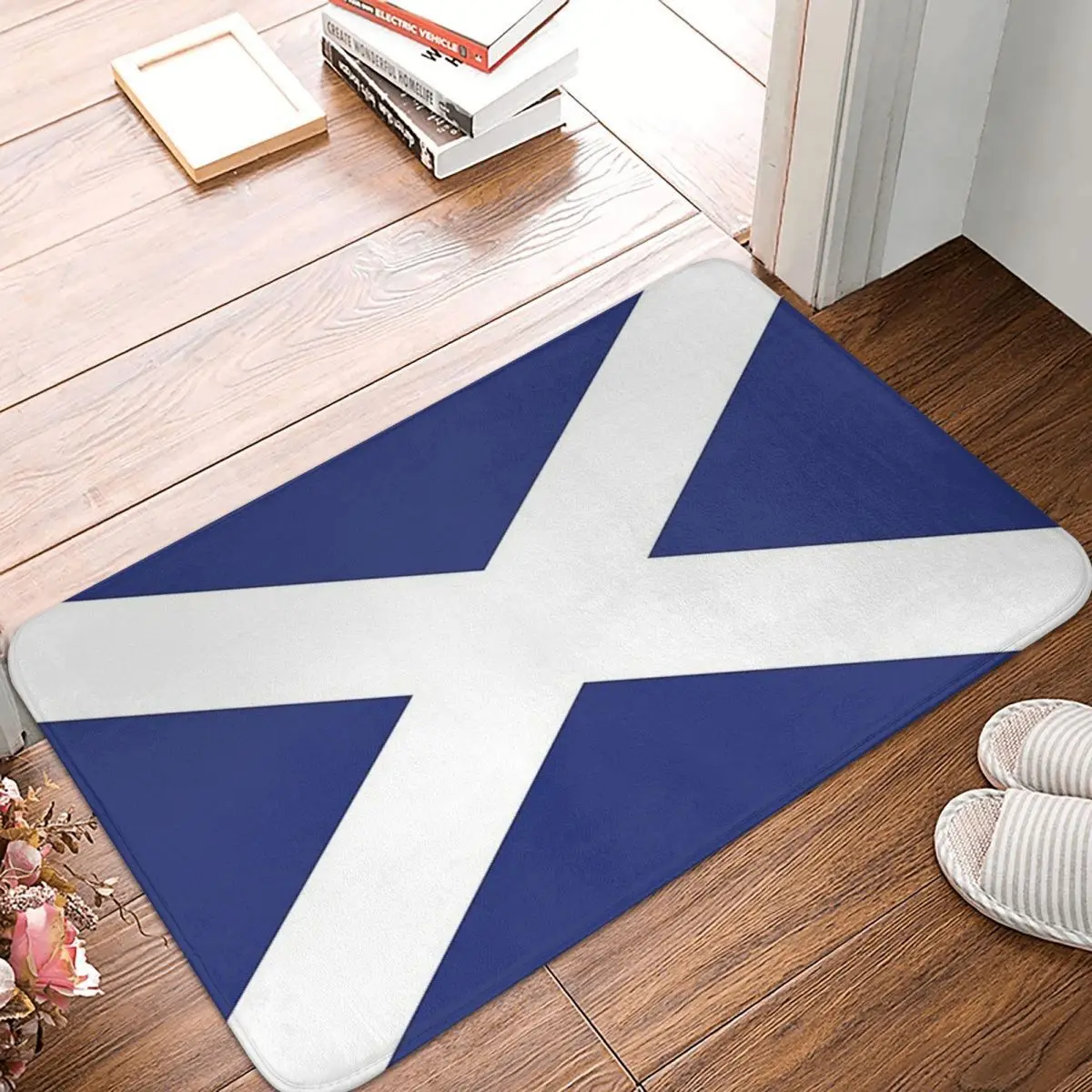 

Scotland Flag Doormat Rug Carpet Mat Footpad Polyester Anti-slip Sand Scraping Entrance Kitchen Bedroom Balcony Toilet