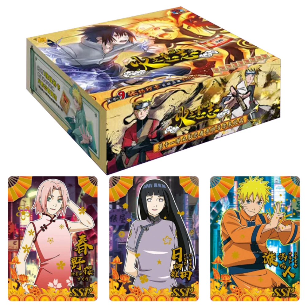 

Naruto Card Haruno Sakura Hyūga Hinata Anime Character Rare Flash SSR Card Board Game Children's Toy Gift Collection Card