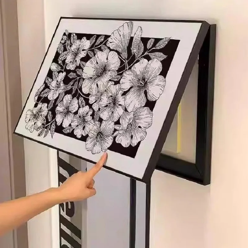 Современный черный белый и серый стиль нишевое искусство замачиваемые цветы