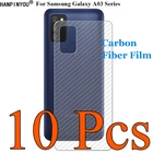 10 шт.лот для Samsung Galaxy A03 Core A03s 3D ультратонкая прозрачная задняя пленка из углеродного волокна защитная наклейка для экрана