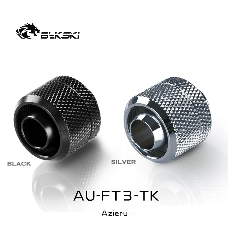 

Bykski 4pcs Azieru AU-FT3-TK,3/8"ID*5/8"OD 10x16mm Soft Tube Fittings,G1/4" PC Water Cooling Connector for Hose Pipe